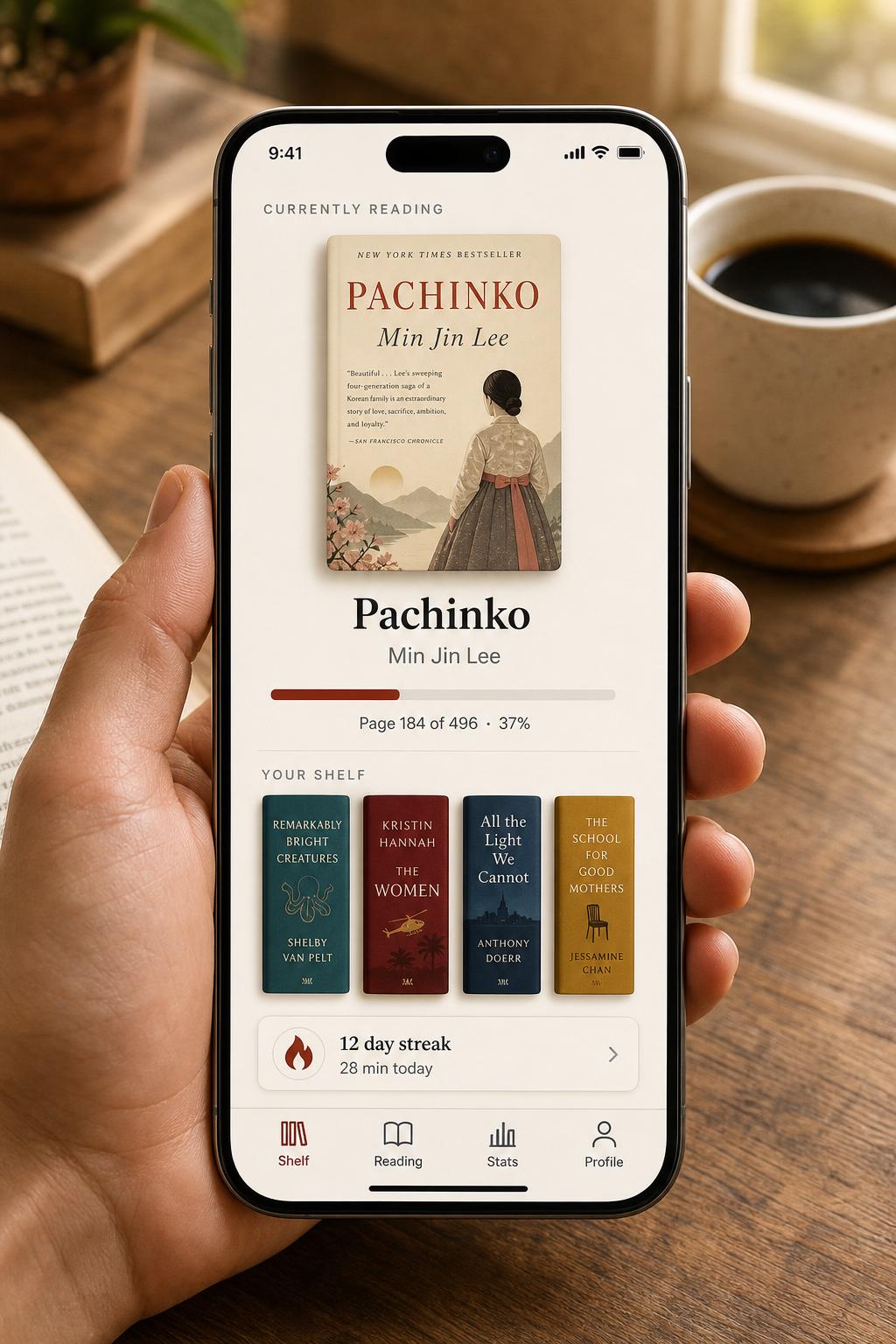 Bound app mockup