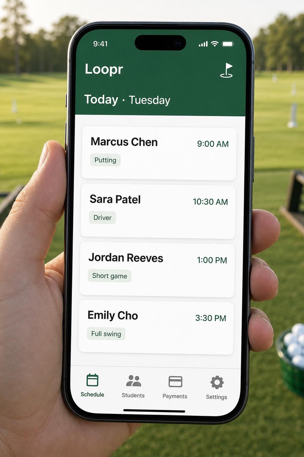 Loopr app mockup
